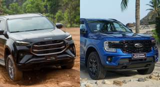 Isuzu mu-X bản đắt nhất so kè Ford Everest 'cận full': SUV nào đáng chọn trong tầm giá 1,3 tỷ đồng?